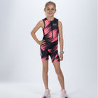 Zoot Sports KIDS Youth Ltd Tri Protégé Racesuit - DriftSPEED Hot Coral
