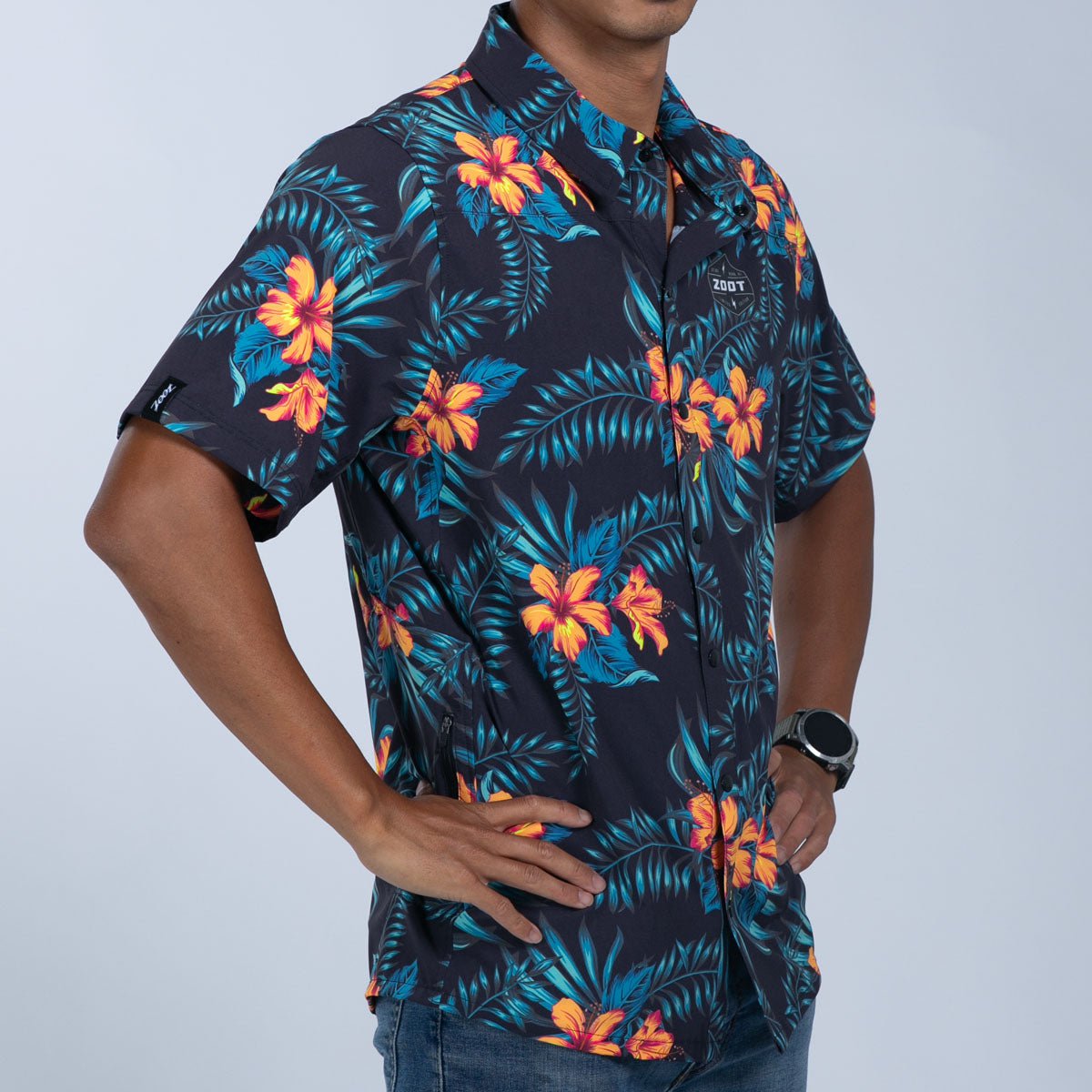 Zoot Sports LIFESTYLE Men's Ltd Button Up Party Shirt - Hula