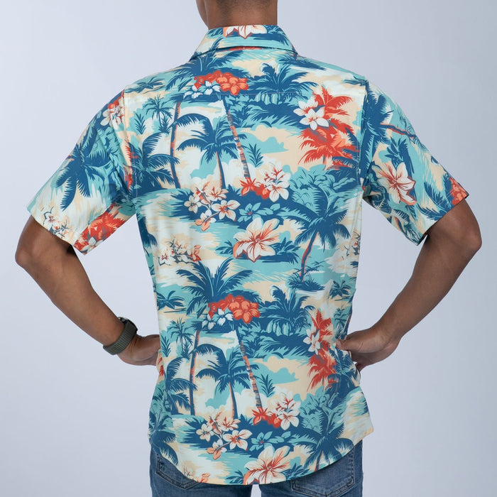 Zoot Sports LIFESTYLE Men's Ltd Button Up Party Shirt - Vintage Hula