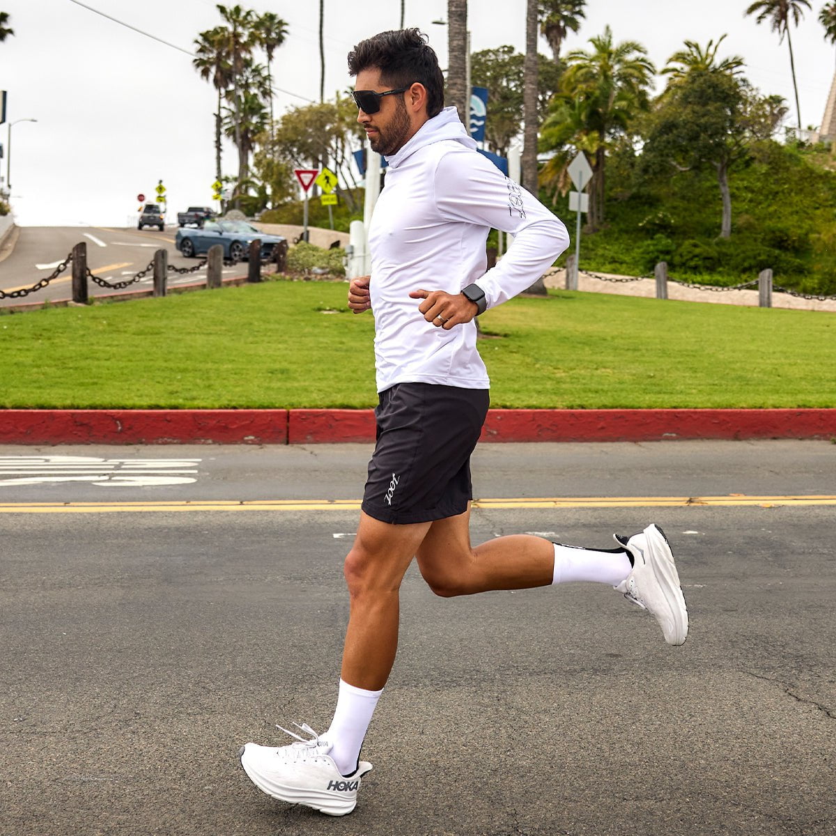 Zoot Sports LIFESTYLE Men's Ltd Run Sun Stop Hoodie - UPF White