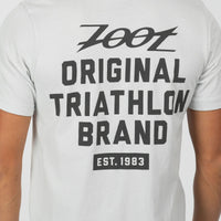 Zoot Sports LIFESTYLE Unisex Original Brand Tee - Silver