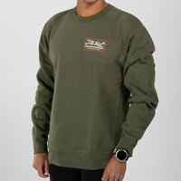 Zoot Sports LIFESTYLE Unisex Shop Badge Crewneck - Army