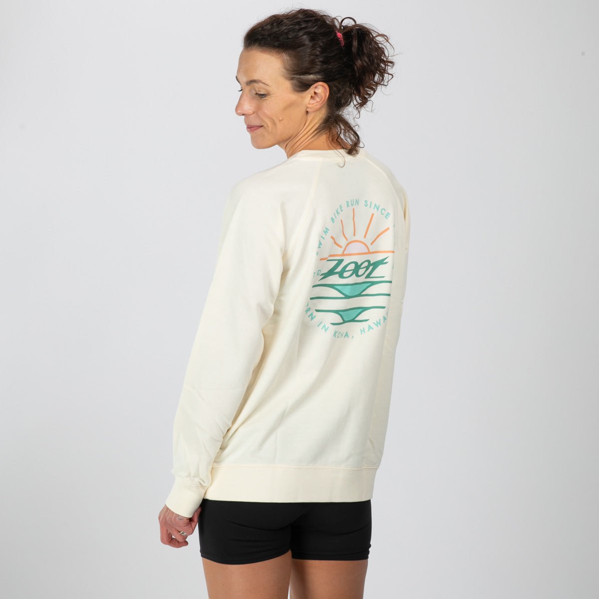 Zoot Sports LIFESTYLE Unisex Sunset Terry Crewneck - Bone