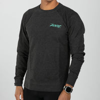 Zoot Sports LIFESTYLE Unisex Sunset Terry Crewneck - Charcoal Heather