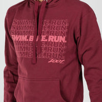 Zoot Sports LIFESTYLE Unisex Swim Bike Run Hoodie - Maroon