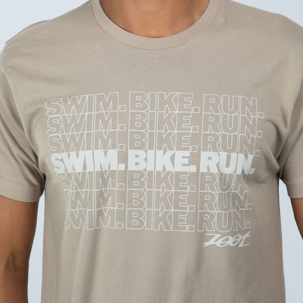 Zoot Sports LIFESTYLE Unisex Swim Bike Run Tee - Tan