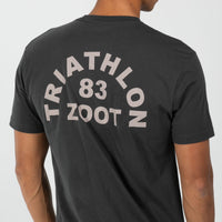 Zoot Sports LIFESTYLE Unisex Triathlon Arch Tee - Graphite Black