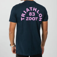 Zoot Sports LIFESTYLE Unisex Triathlon Arch Tee - Midnight Navy