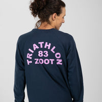 Zoot Sports LIFESTYLE Unisex Triathlon Arch Terry Crewneck - Indigo