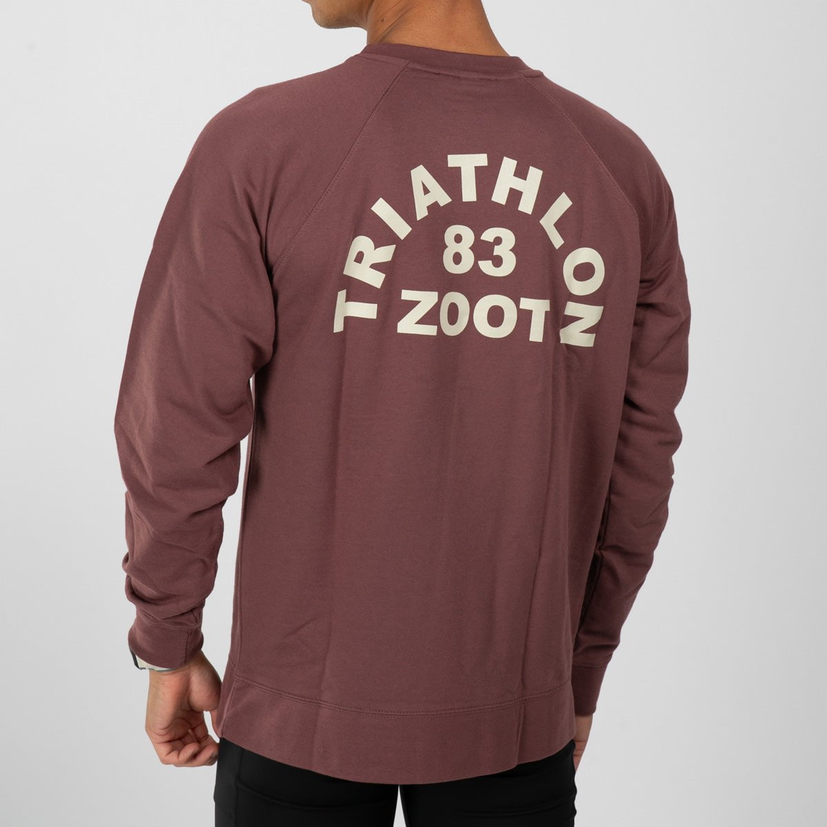 Zoot Sports LIFESTYLE Unisex Triathlon Arch Terry Crewneck - Port