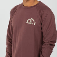 Zoot Sports LIFESTYLE Unisex Triathlon Arch Terry Crewneck - Port