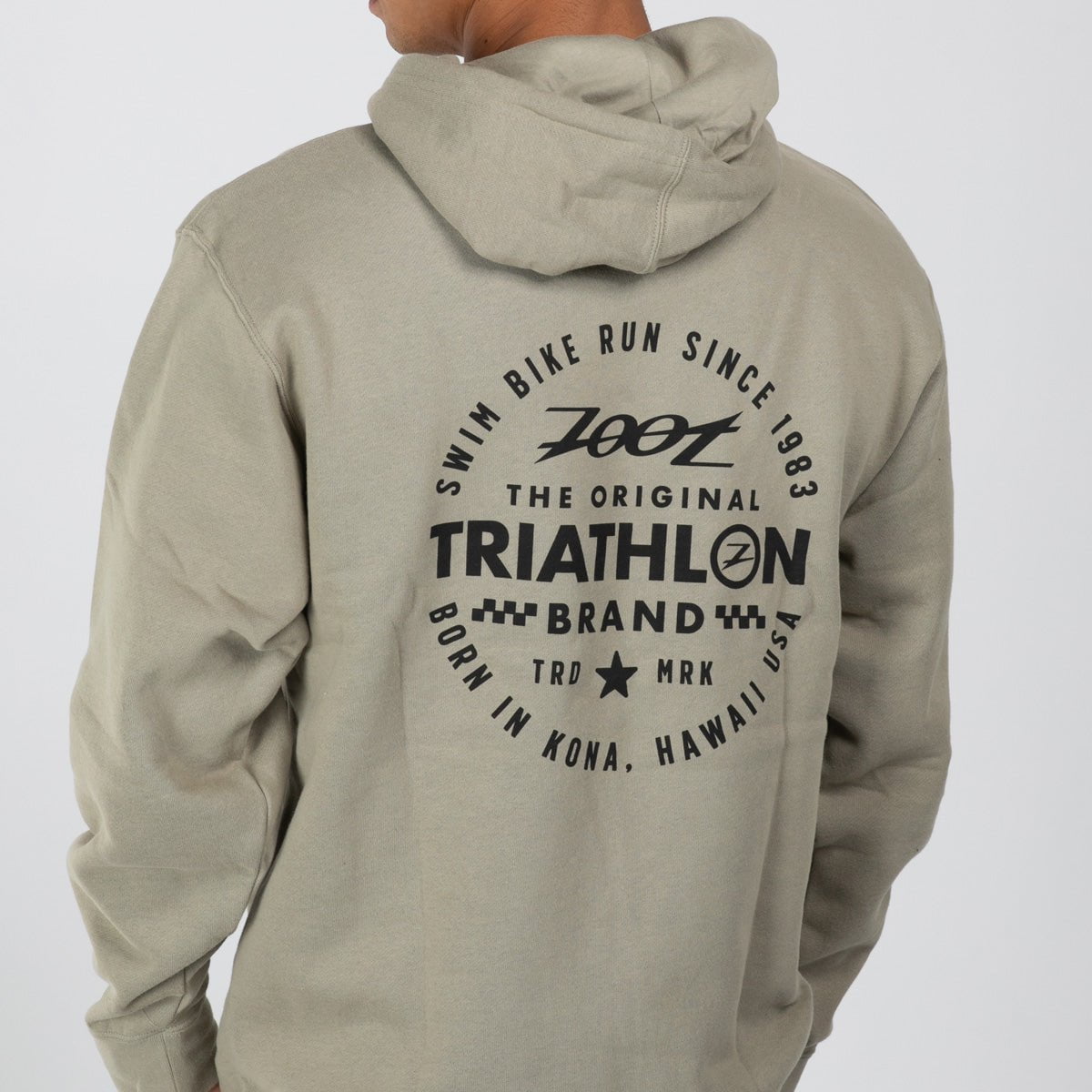 Zoot Sports LIFESTYLE Unisex Triathlon Stamp Hoodie - Cement