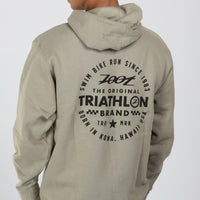 Zoot Sports LIFESTYLE Unisex Triathlon Stamp Hoodie - Cement