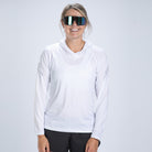 Zoot Sports LIFESTYLE Women's Ltd Run Sun Stop Hoodie - UPF White