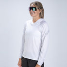 Zoot Sports LIFESTYLE Women's Ltd Run Sun Stop Hoodie - UPF White
