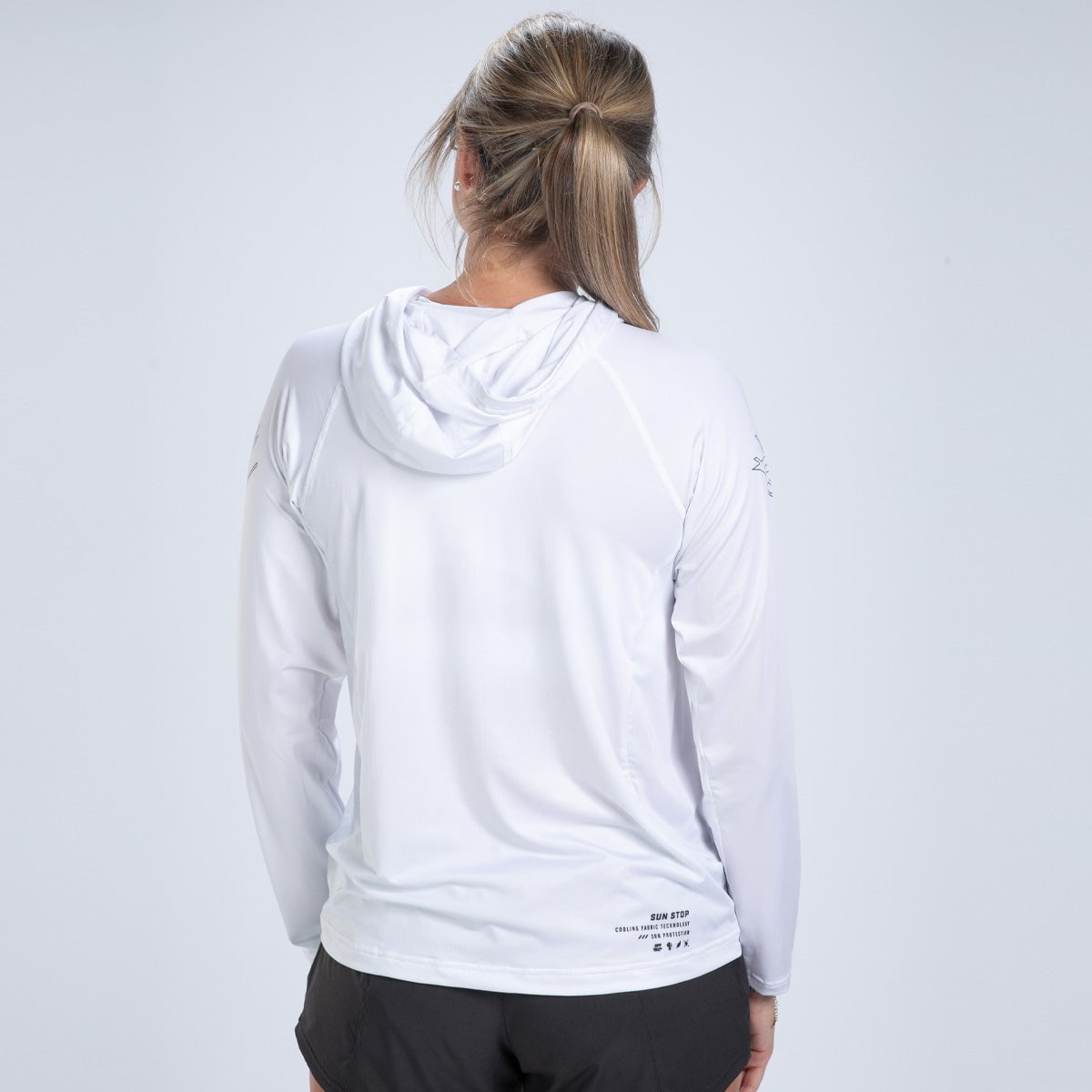 Zoot Sports LIFESTYLE Women's Ltd Run Sun Stop Hoodie - UPF White