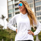 Zoot Sports LIFESTYLE Women's Ltd Run Sun Stop Hoodie - UPF White