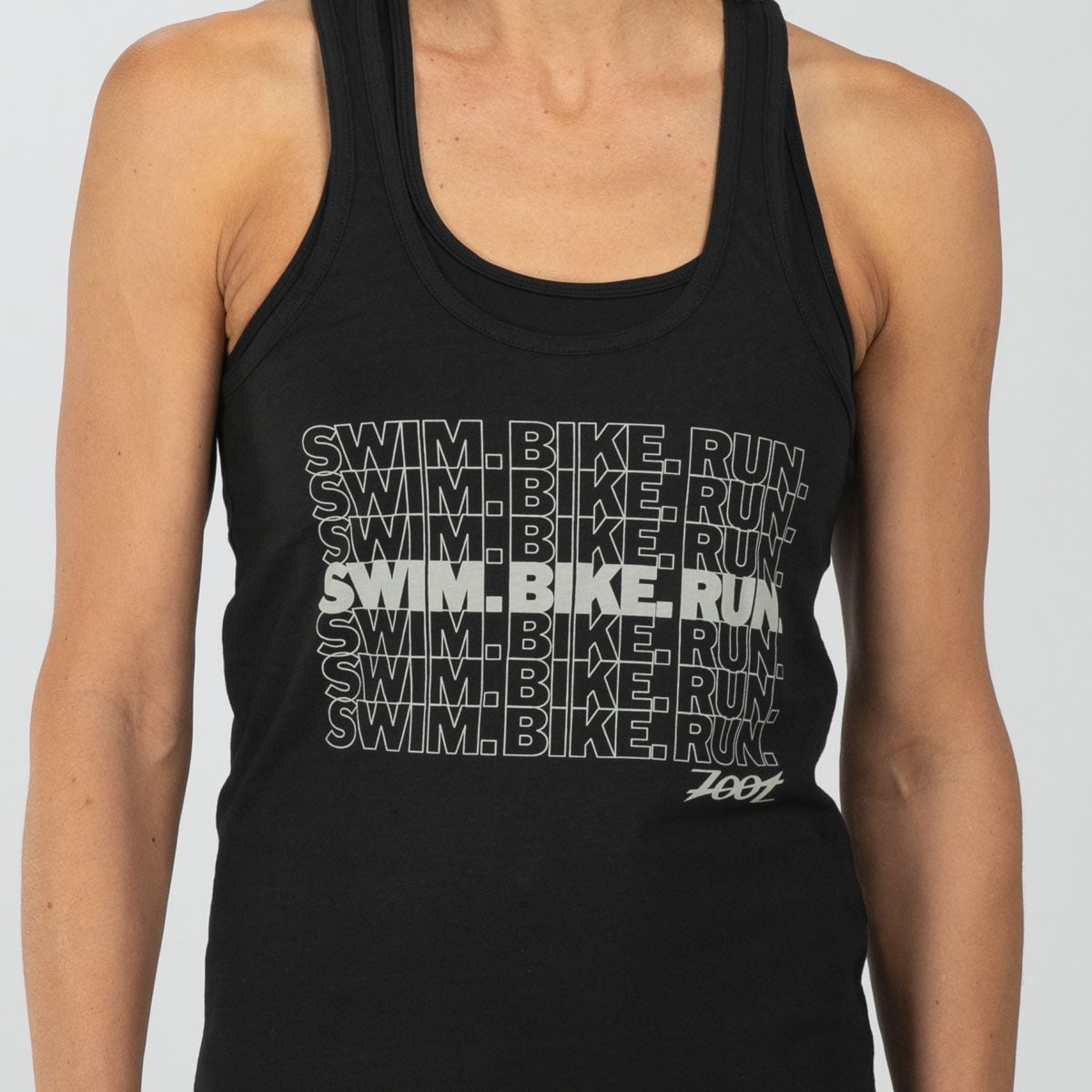 Zoot Sports LIFESTYLE Women's Swim Bike Run Racerback Tank - Black