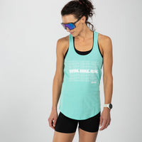 Zoot Sports LIFESTYLE Women's Swim Bike Run Racerback Tank - Mint