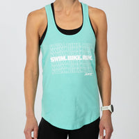 Zoot Sports LIFESTYLE Women's Swim Bike Run Racerback Tank - Mint