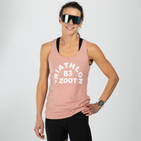 Zoot Sports LIFESTYLE Women's Triathlon Arch Racerback Tank - Desert Pink