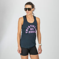 Zoot Sports LIFESTYLE Women's Triathlon Arch Racerback Tank - Midnight Navy