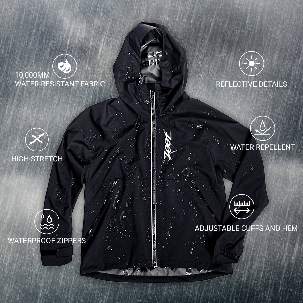 Zoot Sports OUTERWEAR Women's Elite FlashJacket - Black