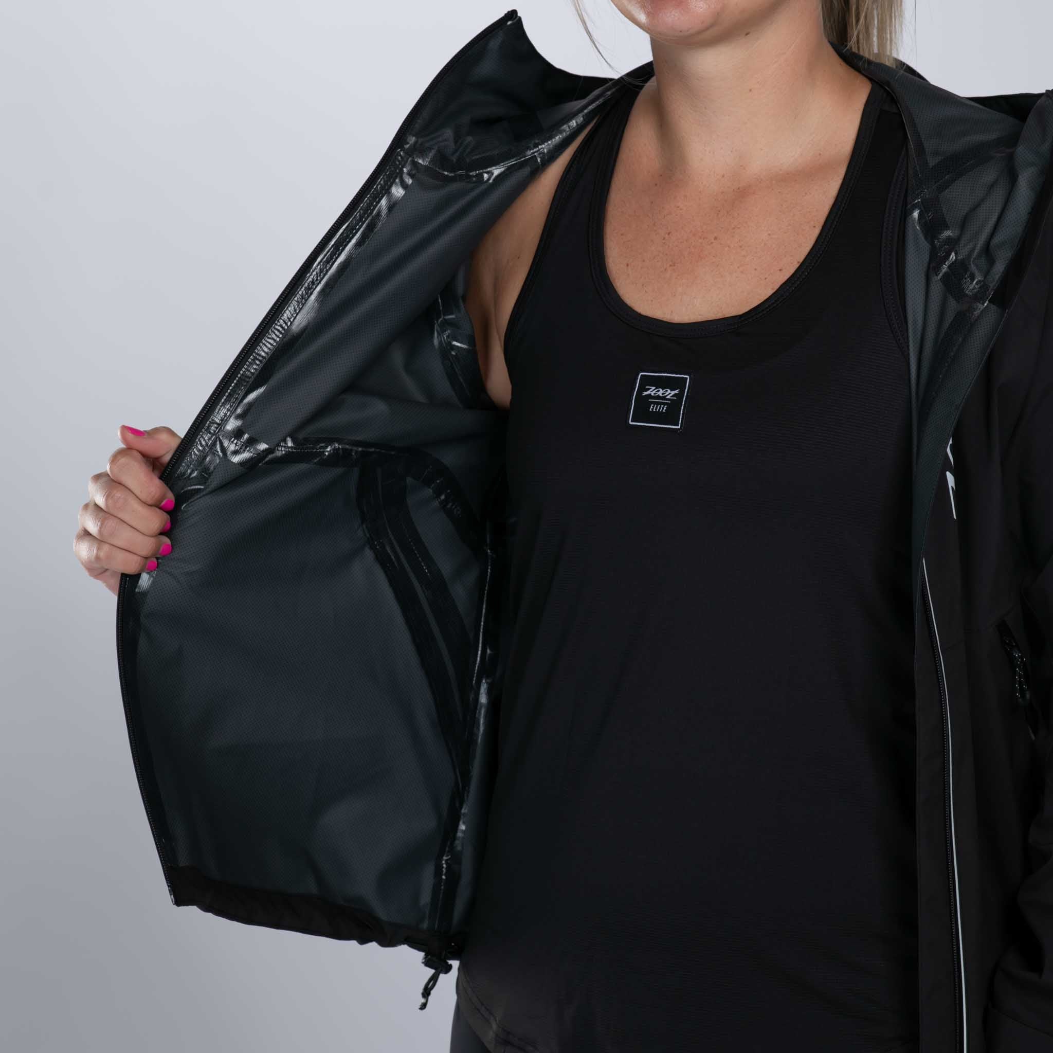 Zoot Sports OUTERWEAR Women's Elite Waterproof Jacket - Black