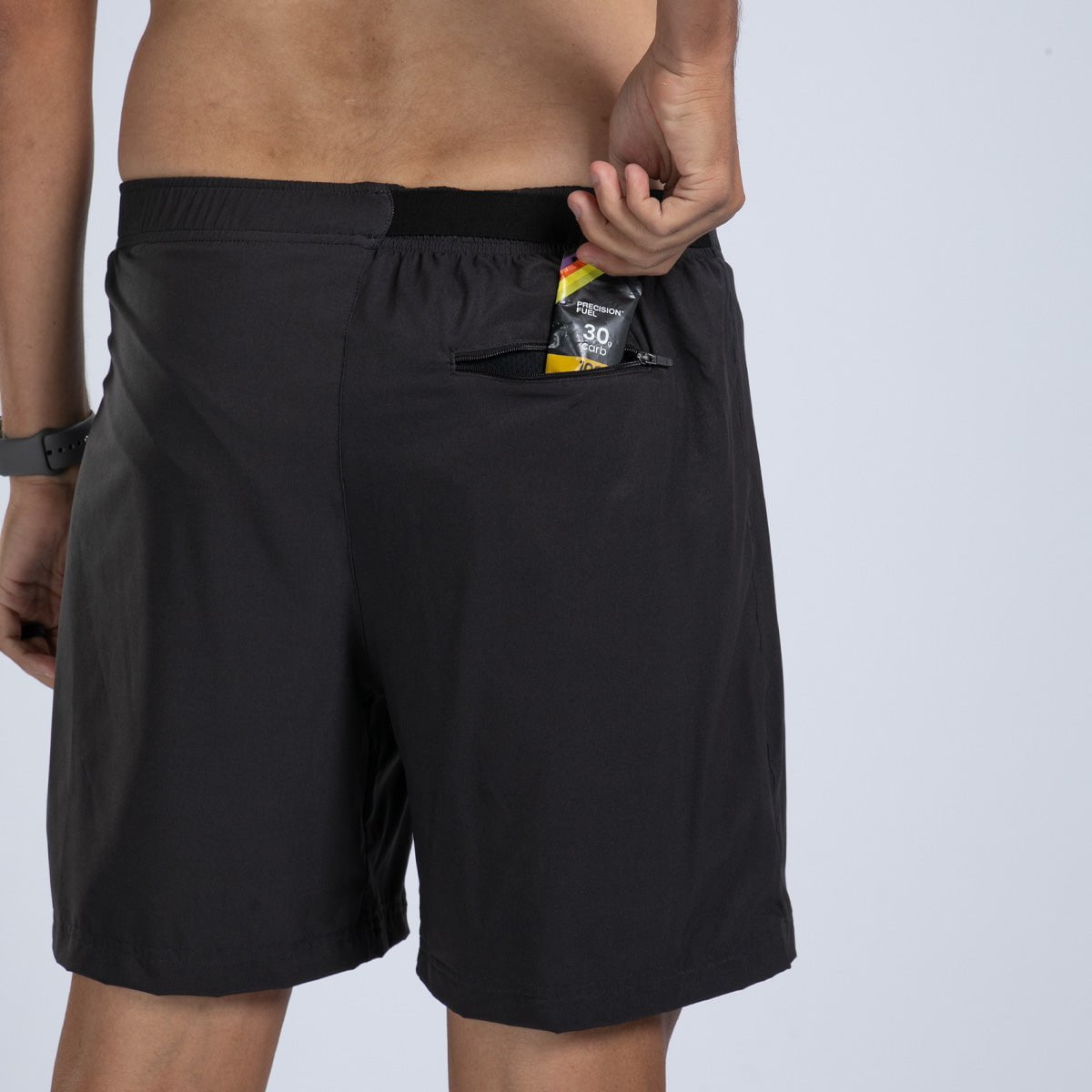 Zoot Sports RUN BOTTOMS Men's Core Run 7" Short - Jet Black