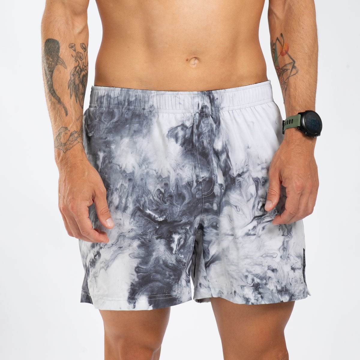 Zoot Sports RUN BOTTOMS Men's Elite Run 5" Short - Vapor White