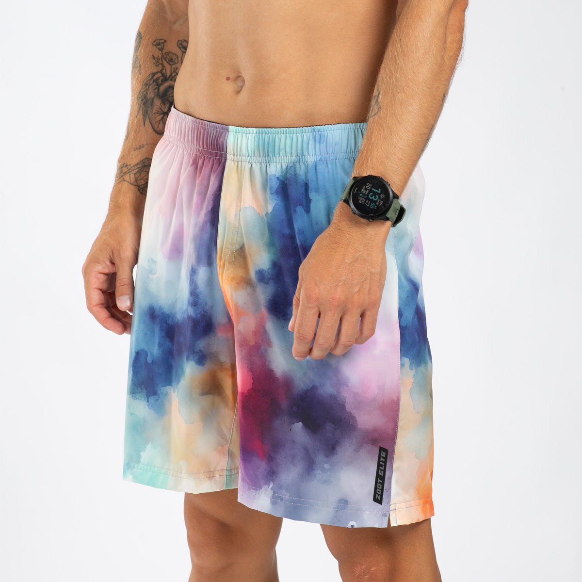 Zoot Sports RUN BOTTOMS Men's Elite Run 7" Short - Chromoflow