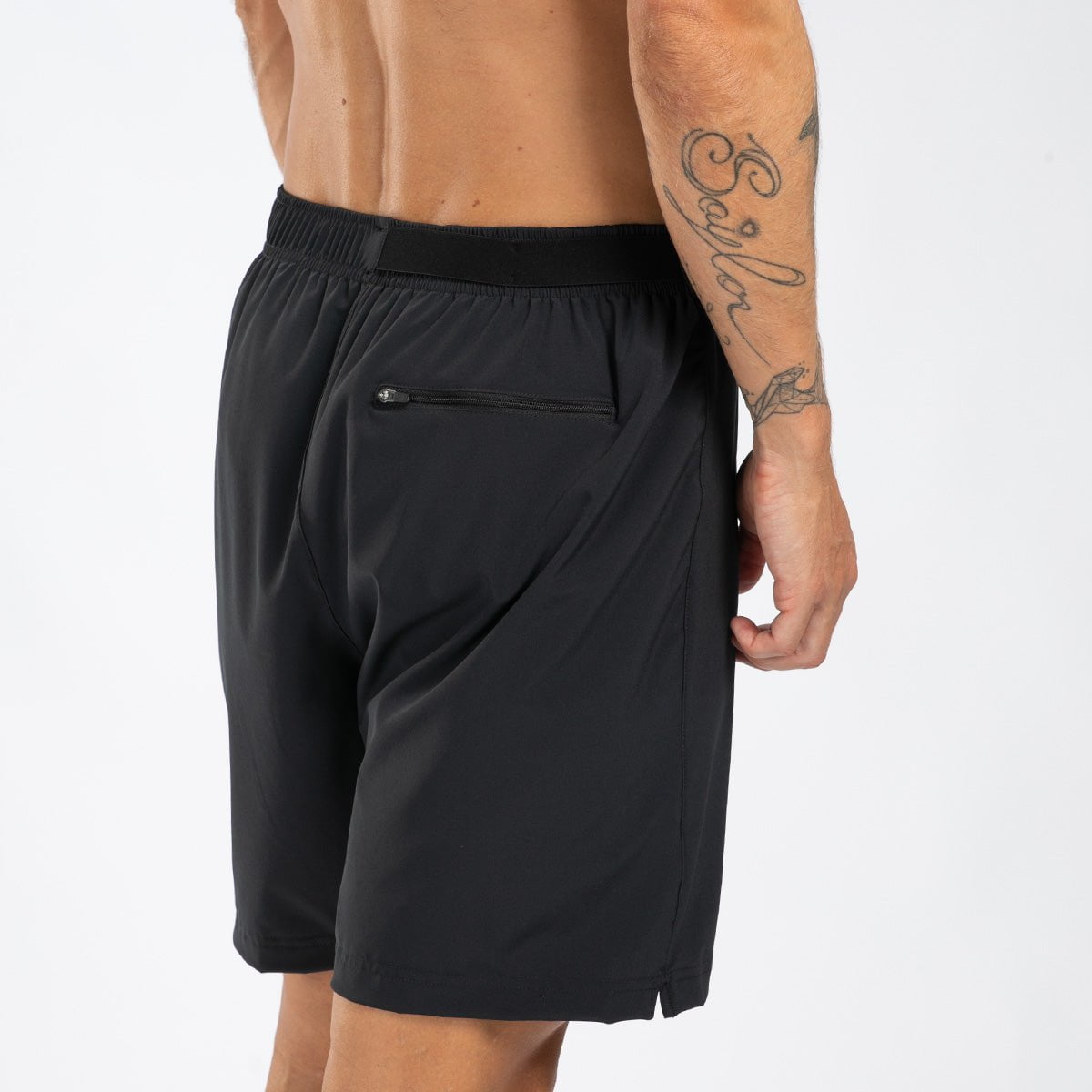 Zoot Sports RUN BOTTOMS Men's Elite Run 7" Short - Jet Black
