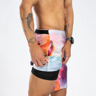 Zoot Sports RUN BOTTOMS Men's Elite Run 8" Short 2 in 1 - Chromoflow