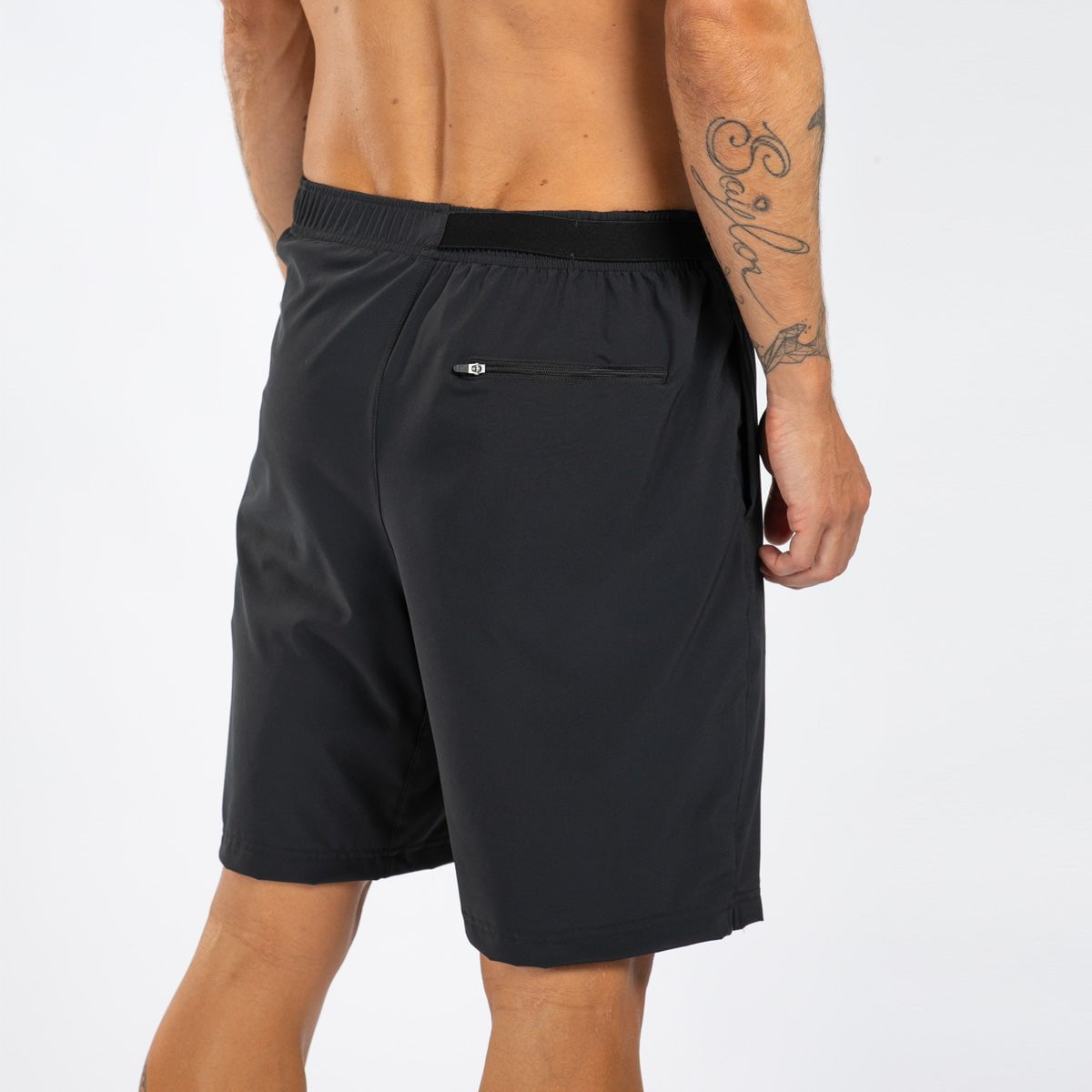 Zoot Sports RUN BOTTOMS Men's Elite Run 8" Short 2 in 1 - Jet Black