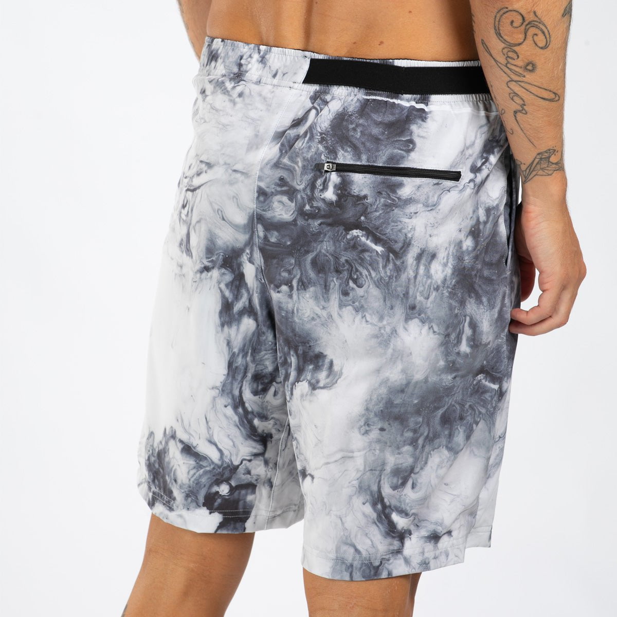 Zoot Sports RUN BOTTOMS Men's Elite Run 8" Short 2 in 1 - Vapor White