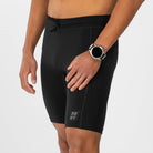 Zoot Sports RUN BOTTOMS Men's Elite Run 9" 1/2 Tight - Jet Black