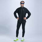 Zoot Sports RUN BOTTOMS Men's Elite Run Hallocore Thermal 1/2 Zip - Jet Black