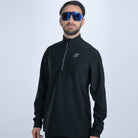 Zoot Sports RUN BOTTOMS Men's Elite Run Hallocore Thermal 1/2 Zip - Jet Black