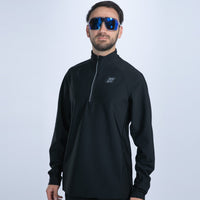 Zoot Sports RUN BOTTOMS Men's Elite Run Hallocore Thermal 1/2 Zip - Jet Black