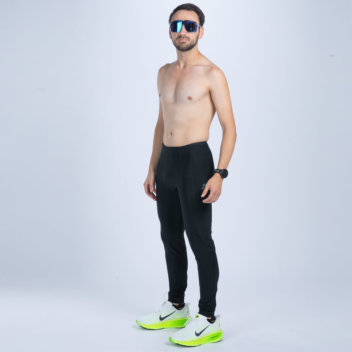 Zoot Sports RUN BOTTOMS Men's Elite Run Hallocore Thermal Tight - Jet Black