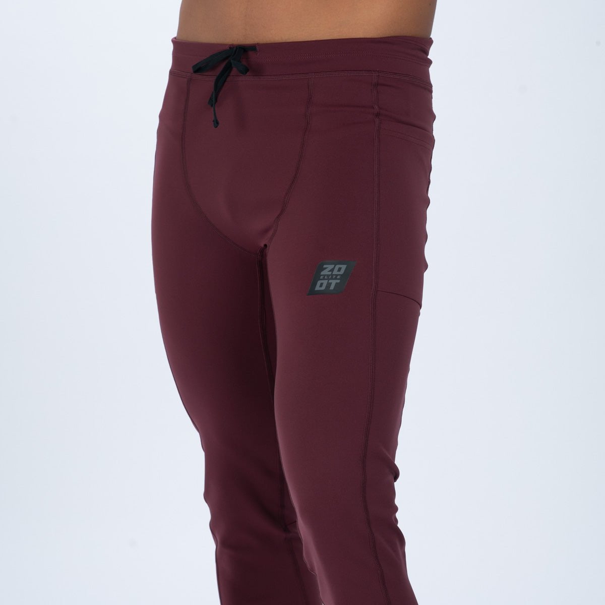 Zoot Sports RUN BOTTOMS Men's Elite Run Tight - Burgundy