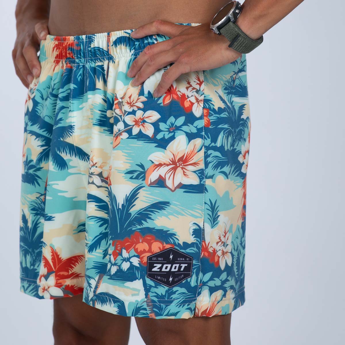 Zoot Sports RUN BOTTOMS Men's Ltd Run 5" Short - Vintage Hula