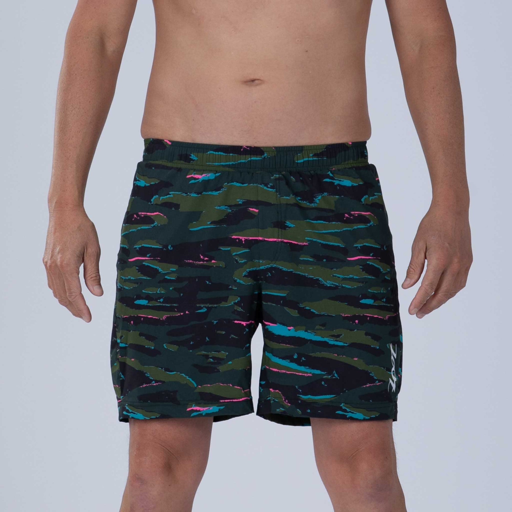 Zoot Sports Men s LTD Run 7 Short Cali Camo 2X Large