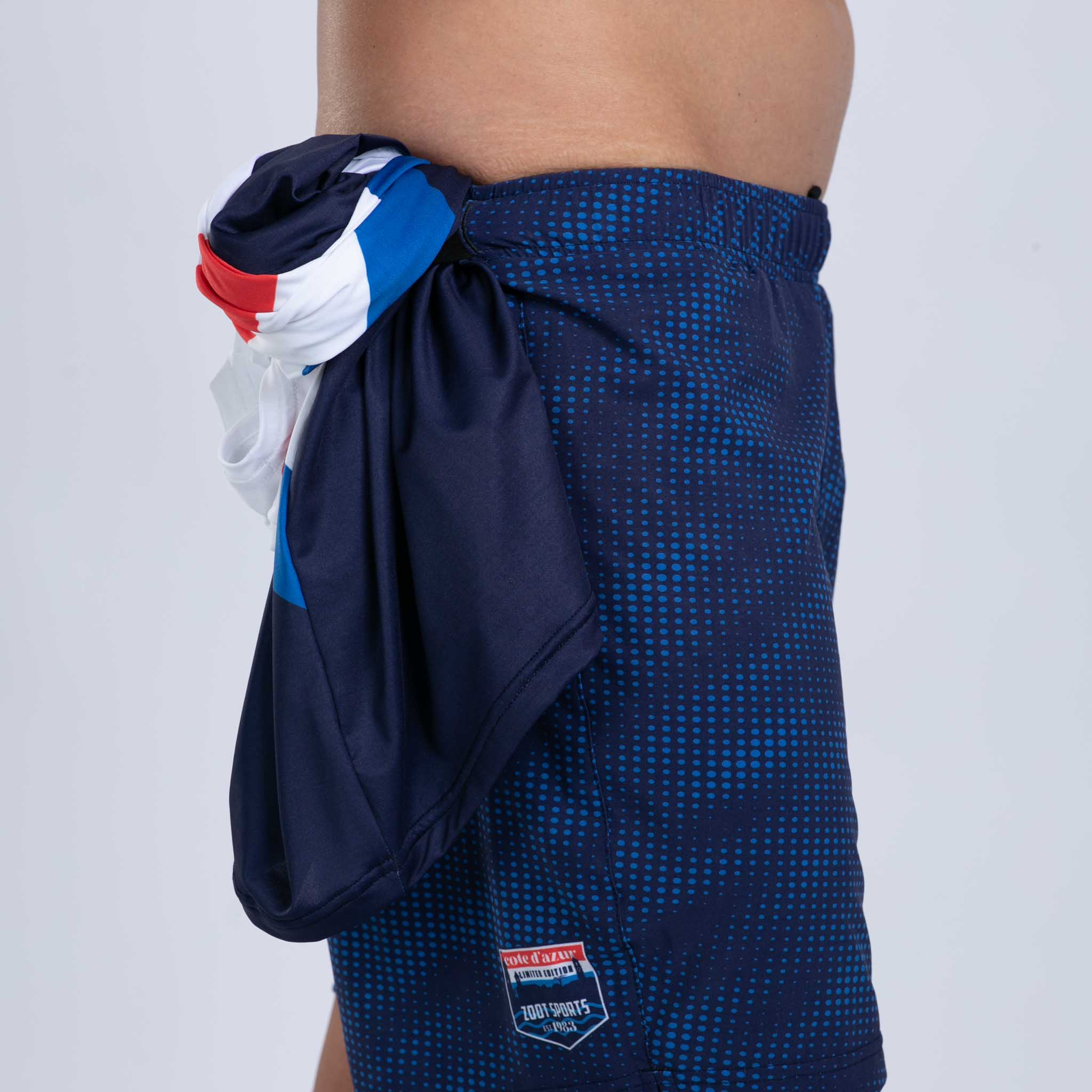 Zoot Sports RUN BOTTOMS Men's Ltd Run 7" Short - Cote d'Azur