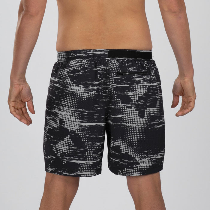 Zoot Sports RUN BOTTOMS Men's Ltd Run 7" Short - Distortion