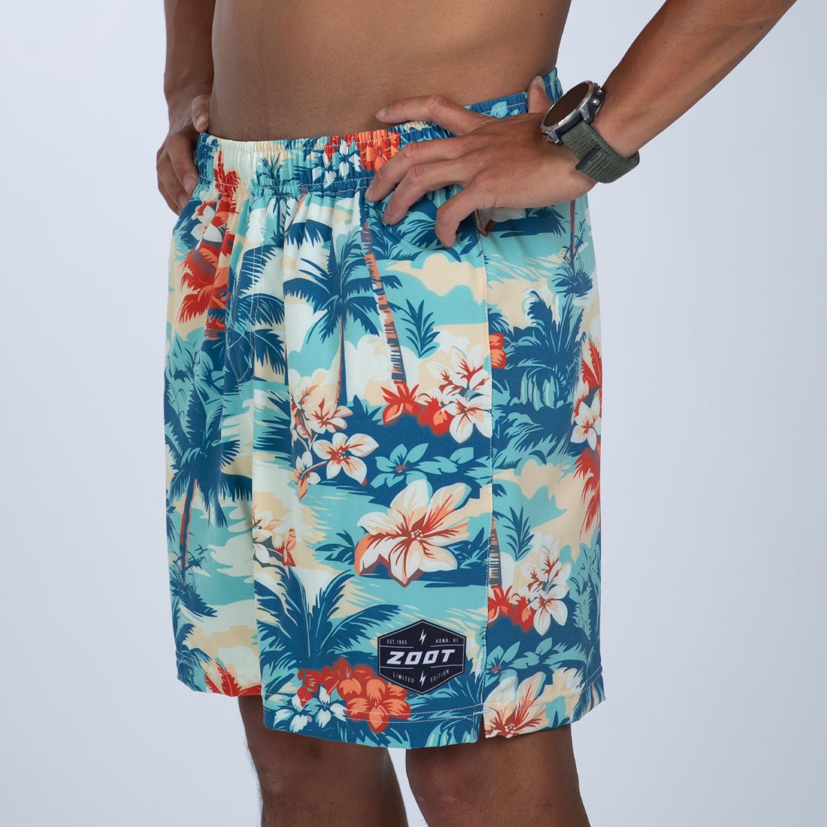 Zoot Sports RUN BOTTOMS Men's Ltd Run 7" Short - Vintage Hula