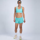 Zoot Sports RUN BOTTOMS Women's Core Run 3" Short - Aqua Blue