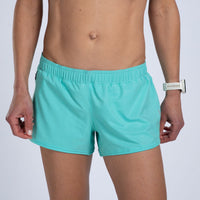 Zoot Sports RUN BOTTOMS Women's Core Run 3" Short - Aqua Blue