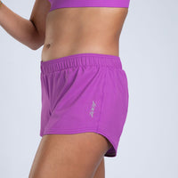 Zoot Sports RUN BOTTOMS Women's Core Run 3" Short - Deep Purple