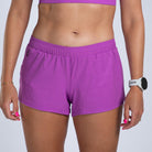 Zoot Sports RUN BOTTOMS Women's Core Run 3" Short - Deep Purple